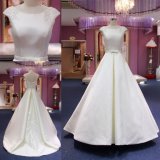 High Quality Custom Made Ball Beading Satin Wedding Dress Mat-113