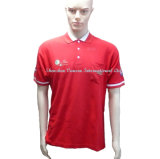 High Quality Red Poloshirt with Pocket and Embroidery Logo
