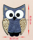 Fashion Lovely Blue Night Owl Embroidery Patch for Clothes Badge