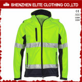 Hi Vis Fluorescent Safety Work Jacket with Reflective Stripes