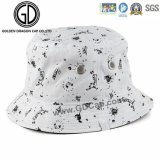 2016 Fashion Cap Casual Breathable Cotton Bucket Hat with Printed