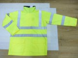 Light Weight High Visibility Rain Jacket Made of Polyester Oxford