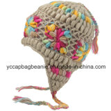 Fashion Girl Crochet Multi Earflap Fleece Hat