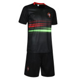 The New Portuguese Soccer Clothes Soccer Clothes Suit Male Black C Luo National Team Jersey