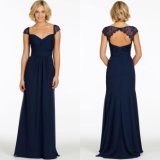 Navy Blue Mother of The Bride Dress Chiffon Bridesmaid Party Evening Dresses Z6006
