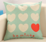 100% Cotton Lovely Heart Shape Printing Sofa Cover