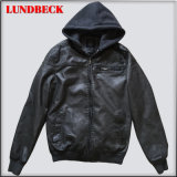 New Design Fashion Men's PU Jacket in Good Quanlity