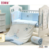 Nursery Room Cotton Embroidery Bedding Sets with Comforter