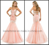 Pink Chiffon Bridesmaid Formal Gown Fashion Vestidos Party Prom Evening Dress Ld11552