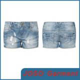 Women Denim Ripped Jeans Shorts (JC6025)