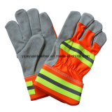 Cow Split Leather Miners Work Gloves