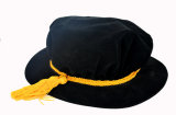 Unique Style Round Shape Mortaboard Graduation Hat with Golden Tassel