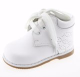 Infant Toddler Girls Prewalker White Walking Baby Leather Shoes