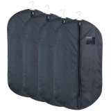 Custom Breathable Black Garment Suit Cover Bag with 2 Handles and Full Zipper