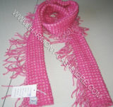 Cashmere Scarf with Long Tassles