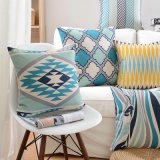 Cotton Linen Printed Cheap Decorative Pillows for Bed Decorating