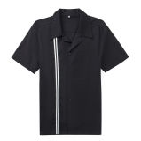 Stripe Shirts Latest Designs for Men Rockabilly Large Size
