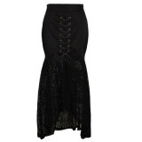 Small Quantity Custom Dropshipping Retro Inspired Dancing Black Lace Skirts