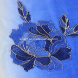Polyester Dyed Embroidery Lace Scarf (AJC10021335)