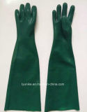 Long PVC Coatd Gloves Industrial Work Oil Resistant PVC Gloves