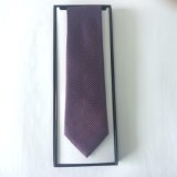 New Fashion Men's High Quality Red Check Design Woven Silk Neckties