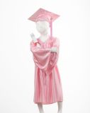 Custom Children Graduation Cap Gown Shiny Pink