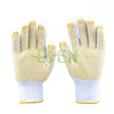 PVC Dotted Working Glove/Cotton Hosiery Hand Gloves