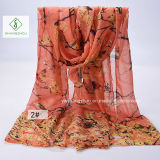 Viscose Shawl Sparrow Printed National Style Fashion Lady Scarf Factory
