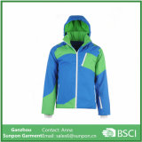 Mens Blue Green Ski Jacket