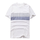 Men's Casual Shirts Latest New Model Rib Shirts Two Tone T-Shirt Design