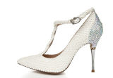 New Style High Heel Latin Shoes with Pearl (HS17-059)
