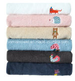 Wholesale Cotton Plain Dyed Embroidery Logo Home Hotel Bath Towel Bathroom Towel
