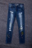 Women's Skinny Denim Distressed Ripped Jeans High Waist Jeans