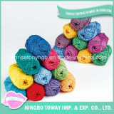 Cheap Knitted Wholesale Yarn Printed Colorful Dye Acrylic Fabric (T001)