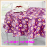 PVC Printed Tablecloth/Oilcloth with Nonwoven Backing