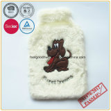 Hot Water Bottle with Embroidery Plush Cover