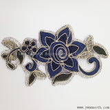 Fashion Flower Embroidery Rhinestone Iron on Patch Garment Accessories Badge