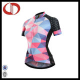 High Quality Custom Printed Sportswear Cycling Jersey for Women