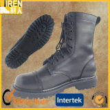Black Genuine Cow Leather Moulded Sole Cheap Price Military Combat Boot