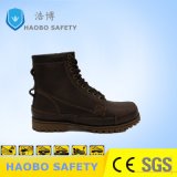 High Cut Brown Genuine Leather Cheap Working Safety Shoes