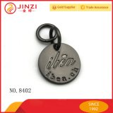 Black Engraved Logo Metal Pendant for Garment Clothing Hat Accessories