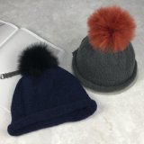 Custom Made Fashion Winter Ladies Knit Hats with POM POM