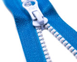 Vislon Zipper with Silver Teeth and Navy Tape/Thumb Puller/Top Quality