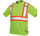 Wholesale High Visibility Cheap Workwear Safety Reflective Tape Tshirt