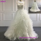 Princess Wedding Ball Gowns Lace Tulle Sheer Neck Bridal Dresses