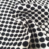 Black and White Orientation Jacquard Fabric