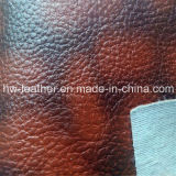 Two Tone Lychee PVC Synthetic Leather for Sofa Cover Hw-644