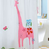 Cartoon Pattern Polyester Shower Curtain