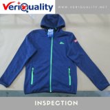 Ladies and Men's Fleece Cardigan Jacket Quality Control Inspection Service at Dafeng, Jiangsu