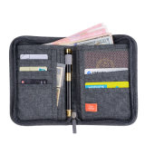 Polyester Zipper Travel Wallet Passport Document Holder